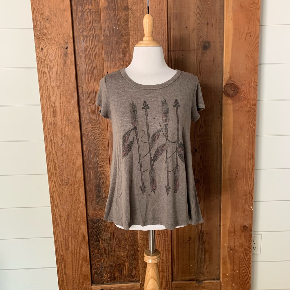 Wallpapher Green Arrow Slub Tee Size S